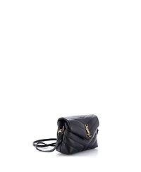 Pre-Owned Saint Laurent Toy Loulou Shoulder Bag Matelasse Chevron Leather