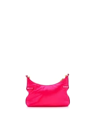 Pre-Owned Givenchy Mini Voyou Party Shoulder Bag Satin with Leather