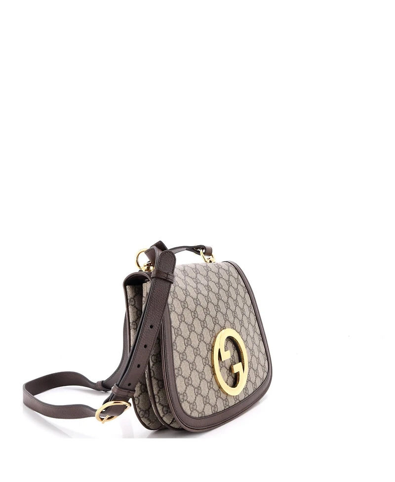 Pre-Owned Gucci Medium Blondie Nm Top Handle Bag Gg Coated Canvas