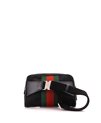 Pre-Owned Gucci Slim Web Belt Bag Canvas