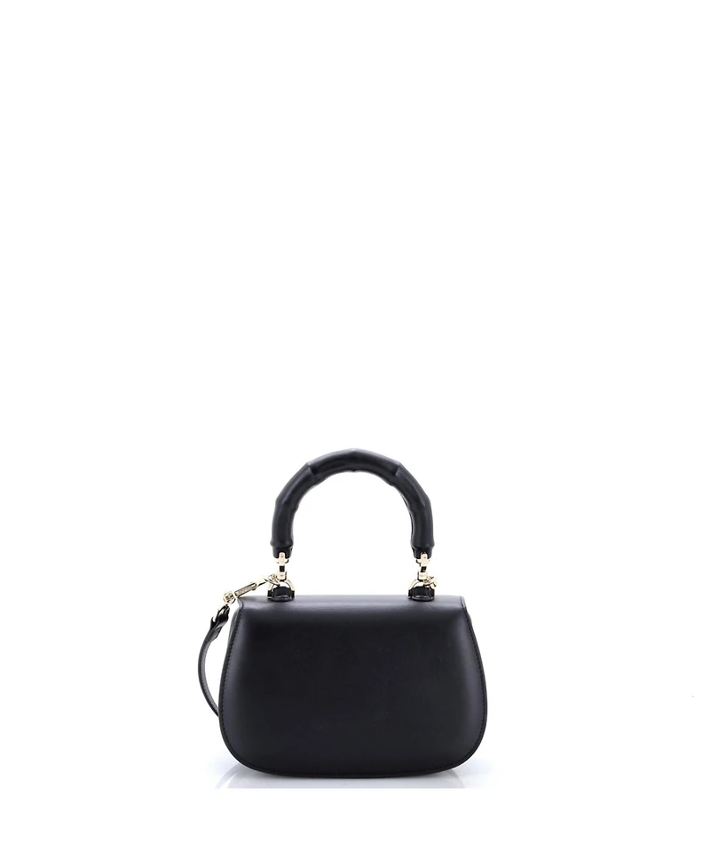Pre-Owned Gucci Small Bamboo 1947 Top Handle Bag Leather