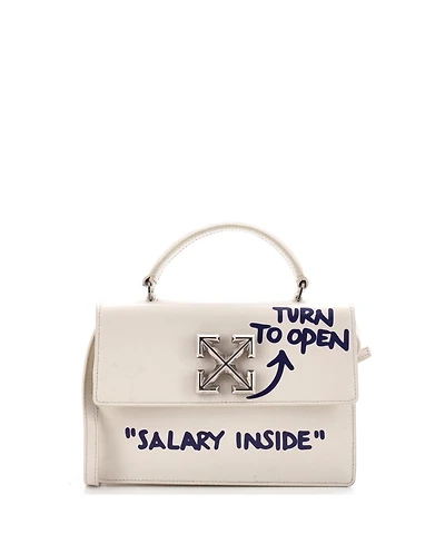 Pre-Owned Off White Jitney 1.4 Bag Printed Leather
