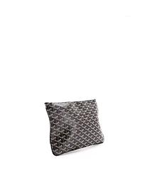 Pre-Owned Goyard Mm Senat Zip Pouch Coated Canvas