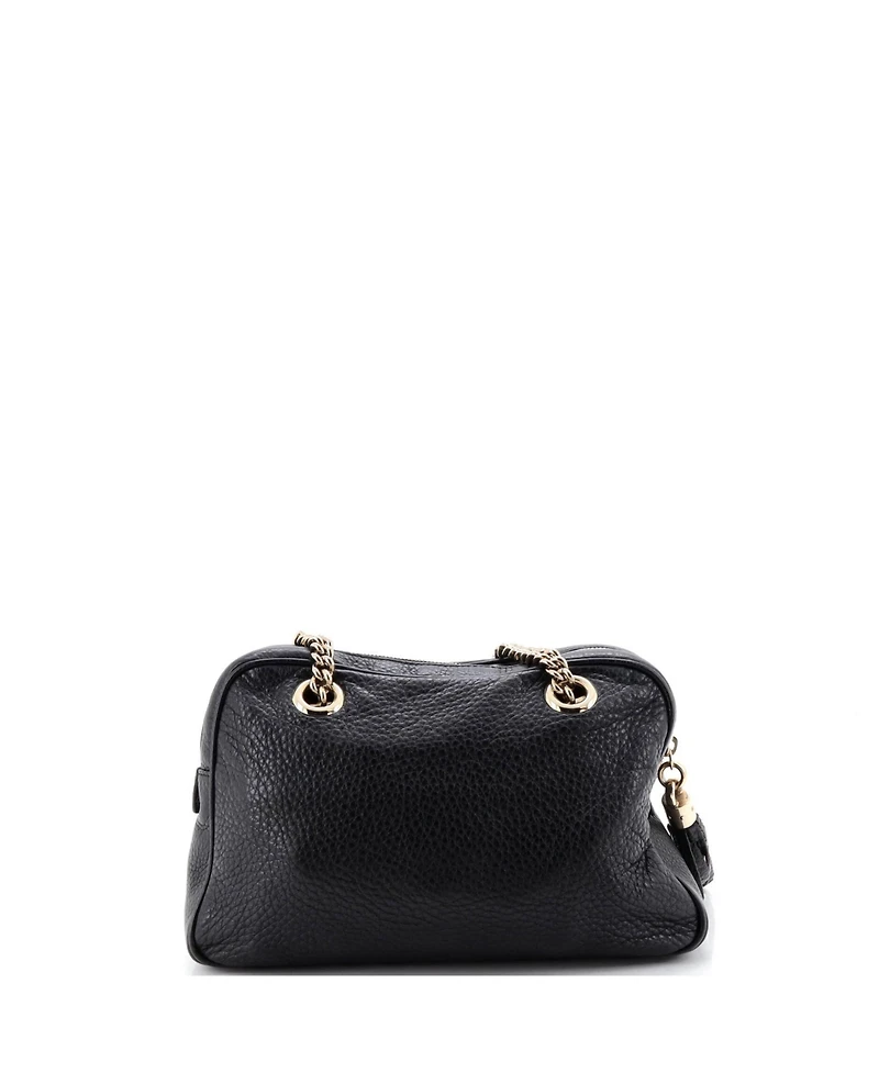 Pre-Owned Gucci Small Soho Chain Zip Shoulder Bag Leather