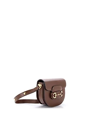 Pre-Owned Gucci Mini Horsebit 1955 Rounded Shoulder Bag Leather