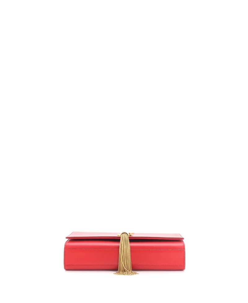 Pre-Owned Saint Laurent Medium Classic Monogram Tassel Crossbody Bag Leather