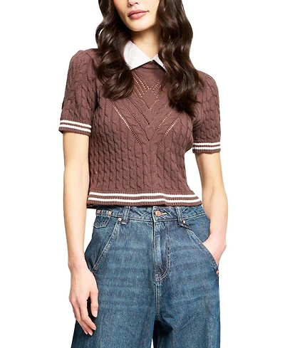Central Park West Women's Birch Cable Mitered Twofor