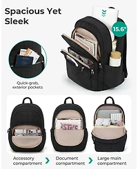 Piscifun Quilted Casual Travel Daypack Water Resistant Laptop Backpack for College Work