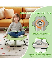 Hongge Kids Sensory Swivel Chair with Non-Slip Metal Base