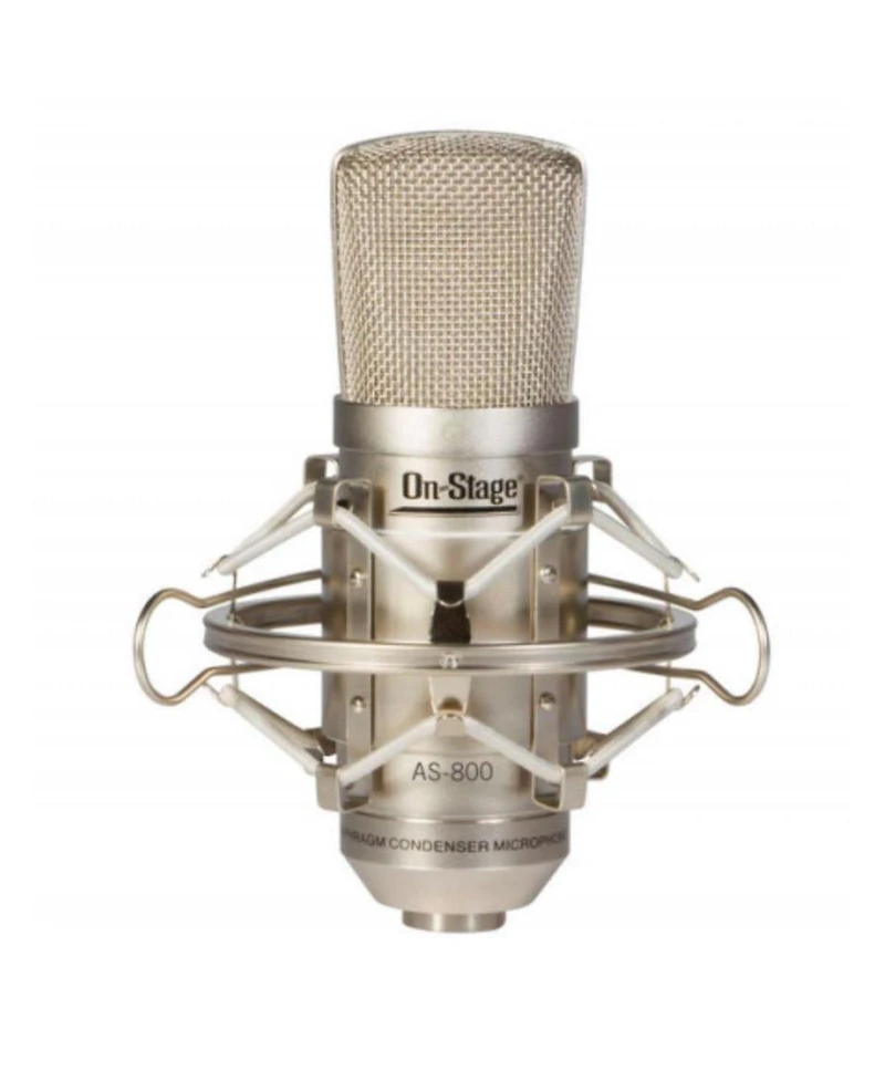 On-Stage AS800 Wired Xlr Low-Noise Large-Diaphragm Fet Condenser Microphone