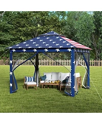 Gouun 2-Tier Pop-Up Gazebo Tent with Mesh Screens