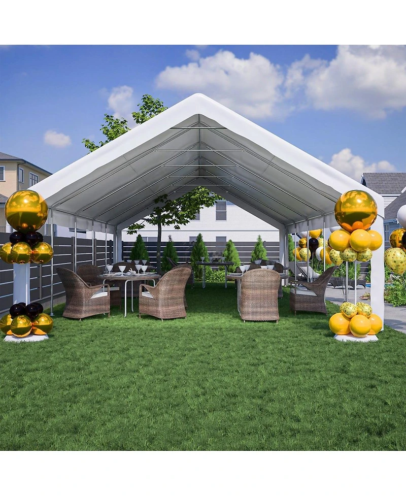 Asagikoiai Large Outdoor Party Tent, Heavy Duty Canopy Gazebo with 3 Storage Bags