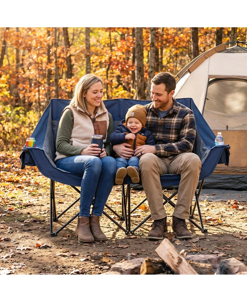 Hongge Heated Two-Person Camping Chair for Cold Weather Tailgating