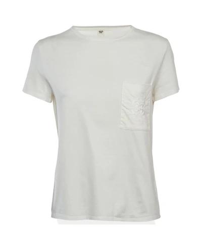 Pre-Owned HERMES Women's Embroidered Jersey T-Shirt