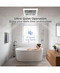 Sugift 80 Cfm Ceiling Mount Bathroom Exhaust Fan with Metal Housing and 4 in Duct