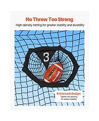 Hongge 6 x 6 ft Football Throwing Net with 5 Target Pockets