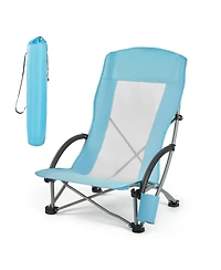 Hongge Extra Wide High Back Folding Beach Chair Rated to 330 lbs
