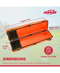 Skb Cases Ata Staff Pro Xl Hard Plastic Storage Cart Golf Travel Case