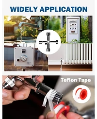 Xdovet Multifunctional Water Meter Tool 4-way Key Teflon Tape