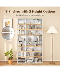Sugift 70 Inch Tall 24 Cube Storage Organizer Bookshelf with Adjustable Shelves