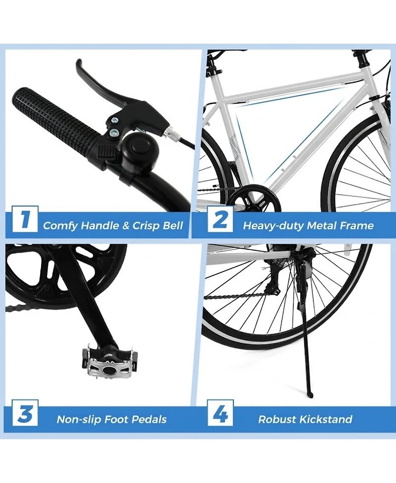 Hongge 26-Inch Mountain Bike with 6-Speed Shimano Twist Shifter