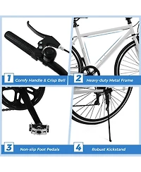 Hongge 26-Inch Mountain Bike with 6-Speed Shimano Twist Shifter