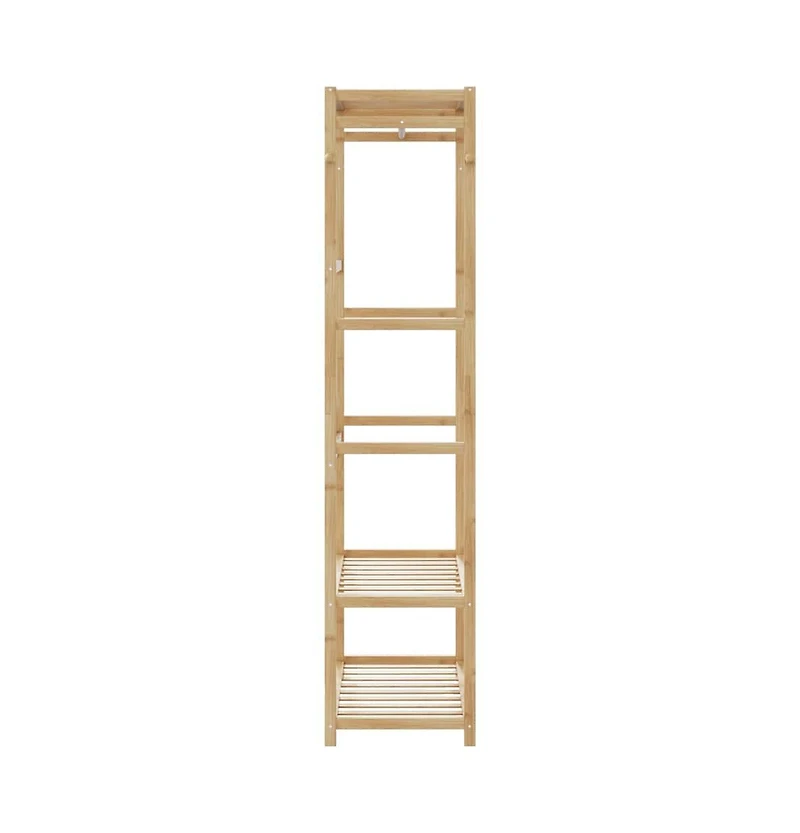 vidaXL Clothes Rack with Shelves 31.5"x15.7"x68.9" Bamboo
