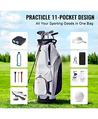 Hongge 36 in Nylon Golf Cart Bag with 14-Way Organizer Divider Top