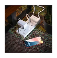 CyberPower 8-Outlet Surge Protector Power Strip with Usb Charging 6 ft.
