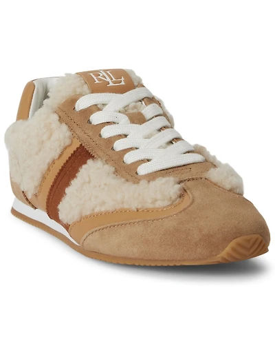 Lauren Ralph Women's Dani Low Profile Shearling Sneakers