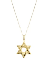 Macy's Star of David Pendant Necklace in 14k Yellow Gold