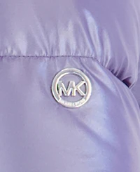 Michael Kors Big Girls' 2T-5T Pearlized Fabric Stadium Length Heavy Weight Jacket