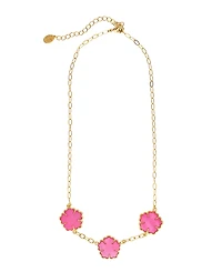 Rivka Friedman 18K Gold Plated Flower Station Necklace