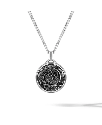 Vincero Men's Dragon Pendant - Sterling Silver Necklace