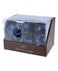 Trafalgar Men's Christian the Romantic Brocade Silk Necktie and Pocket Square Bundle