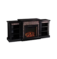 Augusta Home Gallatin Electric Fireplace with Bookcases