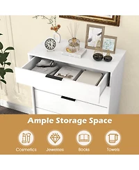 Sugift 5-Drawer Dresser with Interlock System for Bedroom Living Room