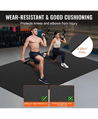 Hongge 8 x 6 ft Non Slip High Density Exercise Mat with Carry Bag