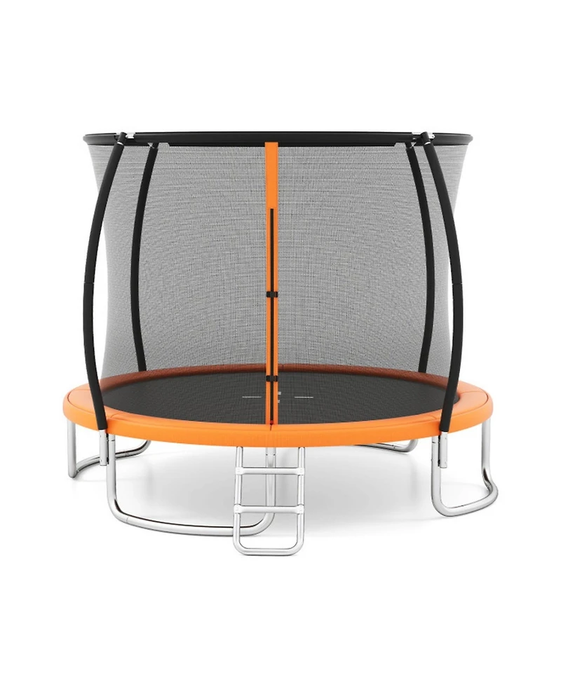 Sugift 12FeetHeavy-Duty Outdoor Recreational Trampoline With Safety Enclosure Net