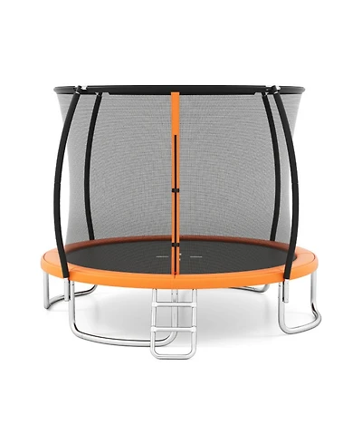 Sugift 12FeetHeavy-Duty Outdoor Recreational Trampoline With Safety Enclosure Net