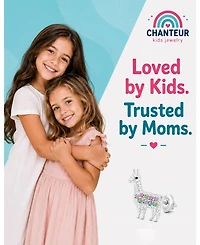 Chanteur Kids Llama Hypoallergenic Earrings for Girls with Surgical Titanium Screwbacks