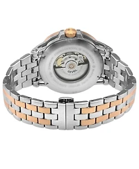 Gevril Men's Swiss Made Wind master Swiss Automatic Two tone Stainless Steel Bracelet Watch