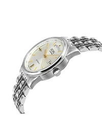 Gevril Men's Swiss Made Excelsior Swiss Automatic Silver Stainless Steel Bracelet Watch
