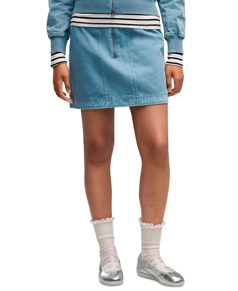 Puma Women's Future.Puma.Archive Mini A-Line Washed-Twill Skirt