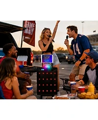 Ethos Tailgate Bluetooth Speaker with Dual Wireless Microphones – Portable Pa System