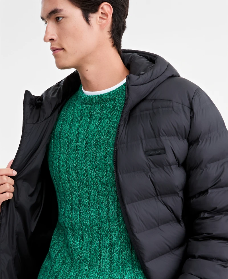 Calvin Klein Men's Packable Lightweight Hooded Jacket