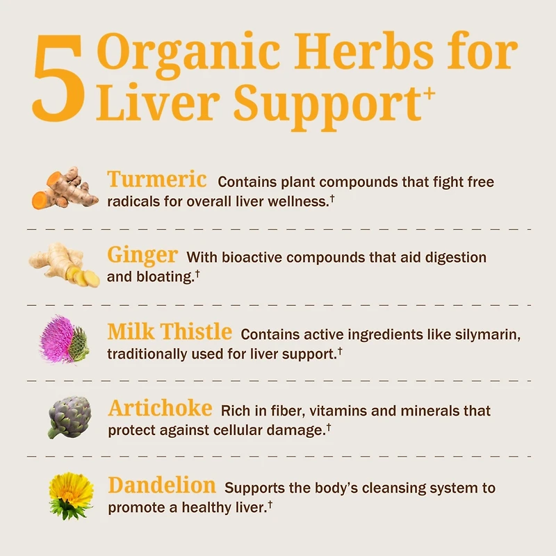 BioSchwartz Liver Support Supplement with Turmeric, Ginger, Milk Thistle, Artichoke and Dandelion, Citrus Flavor, 16 fl oz (3-Pack)