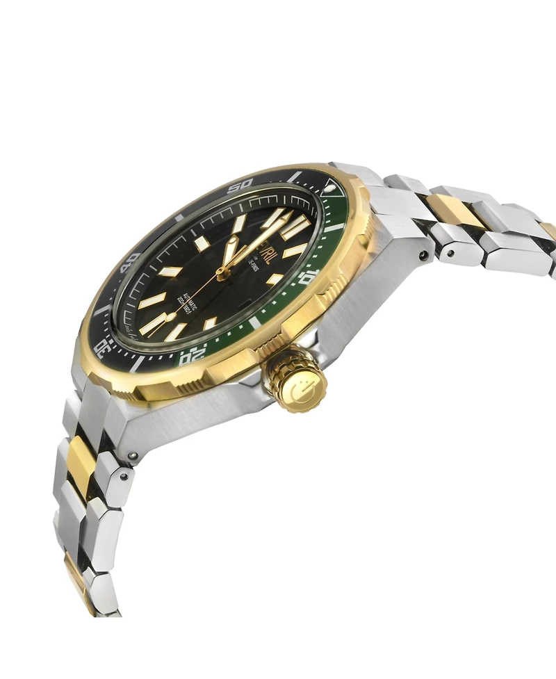 Gevril Men's Swiss Made Ticonic Swiss Automatic Two tone Stainless Steel Bracelet Watch