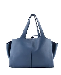 Pre-Owned Celine Small Tri-Fold Shoulder Bag Grained Calfskin