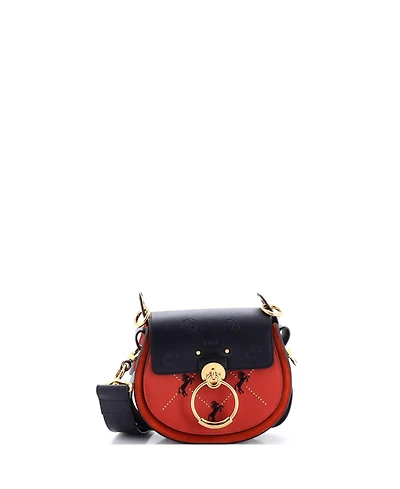 Pre-Owned Chloe Small Tess Bag Embroidered Leather